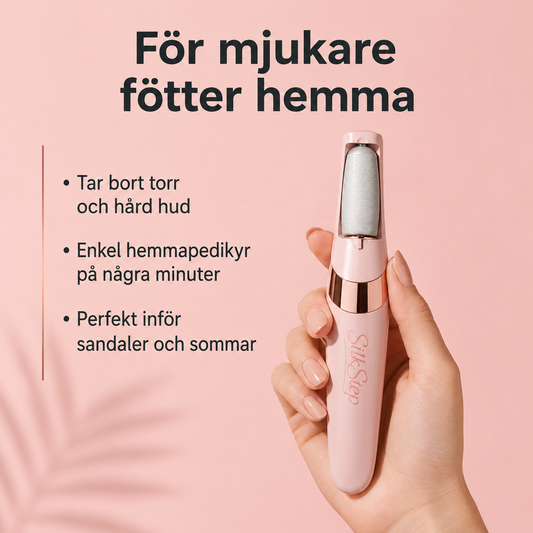 SilkStep™ — Elektrisk fotfil för mjukare fötter hemma